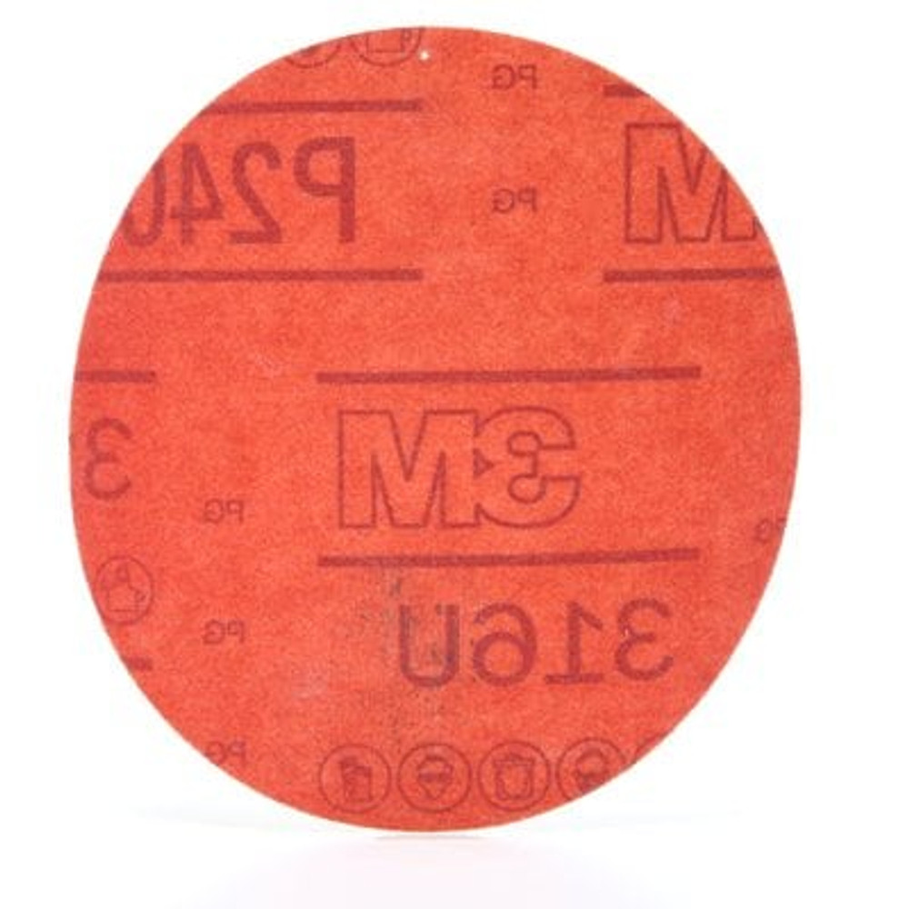 3M Red Abr Hookit Disc, 01296, 5 in, P240