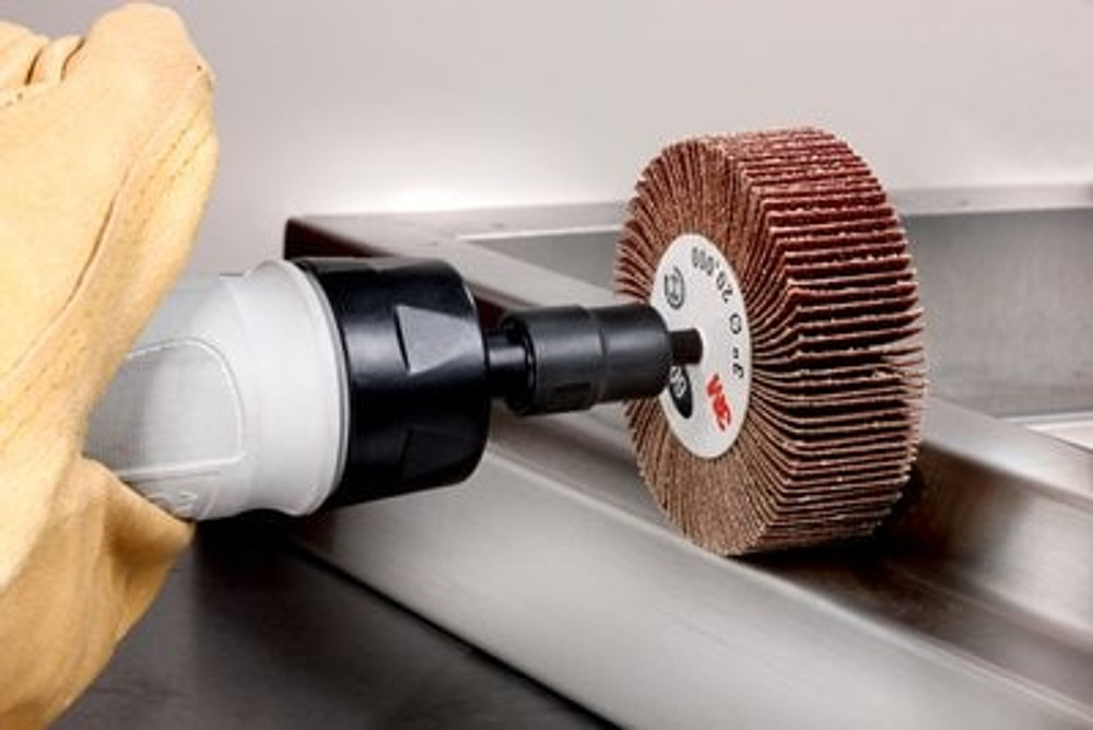 3M Flap Wheel 747D, 60 X-weight, Type 83, 2 in x 1 in x 1/4 in, 10
ea/Case