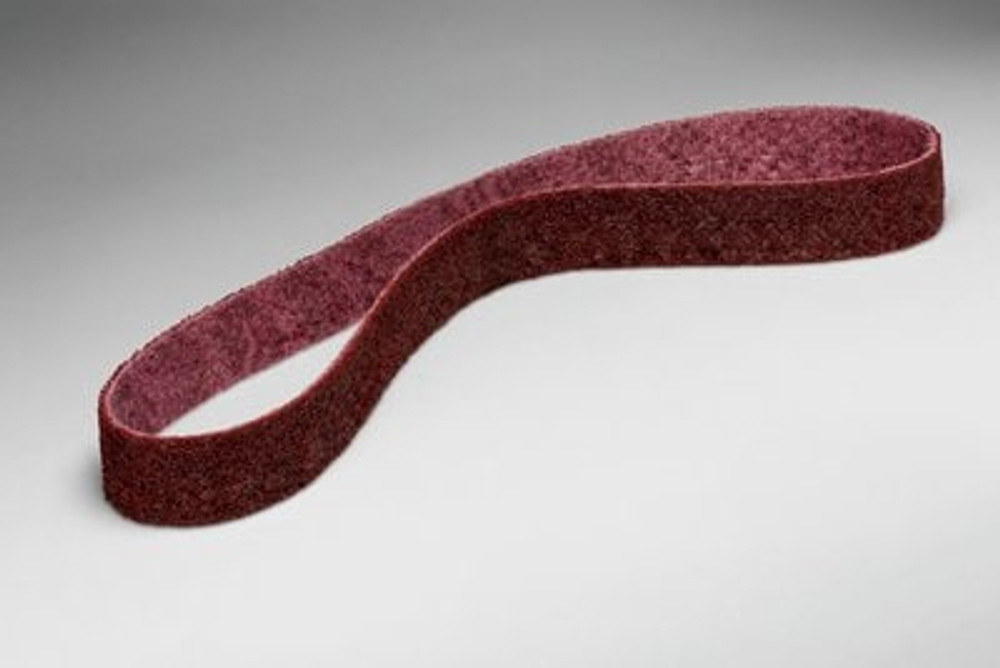 Scotch-Brite Surface Conditioning LS Belt, 3 in, Maroon-B