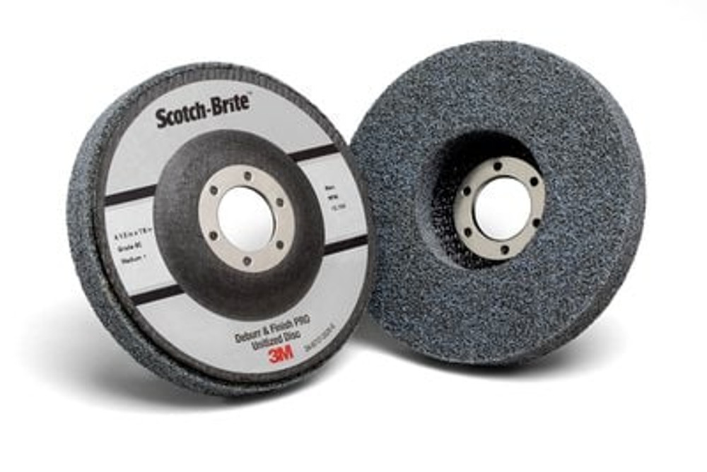 Scotch-Brite Deburr & Finish PRO Unitized Disc, 6C-MED+, 4-1/2"