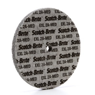 Scotch-Brite EXL Unitized Wheel, 6 in x 1/2 in x 1/2 in 2A MED
