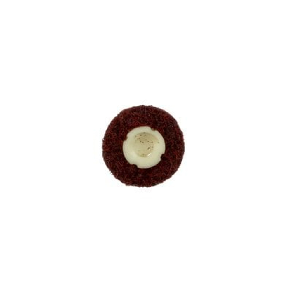 Scotch-Brite Roloc Surface Conditioning Disc, TS, 3/4 in x NH A MED Reverse Button Frontside View