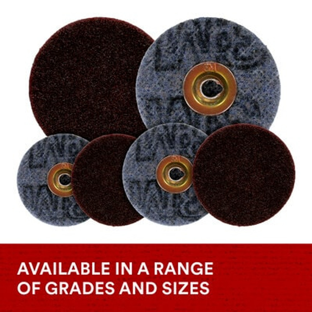 Scotch-Brite SE Surface Conditioning TN Quick Change Disc, SE-DN, A/OMedium, 7 in, 25 each/case 24261 Industrial 3M Products & Supplies | Maroon