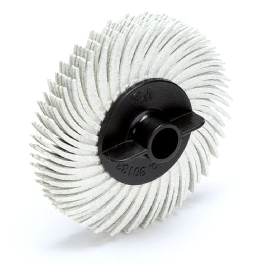 Scotch-Brite Radial Bristle Disc, RB-ZB, 120, 2 in x 3/8 in, Thin Bristle, 40/Carton, 80 ea/Case