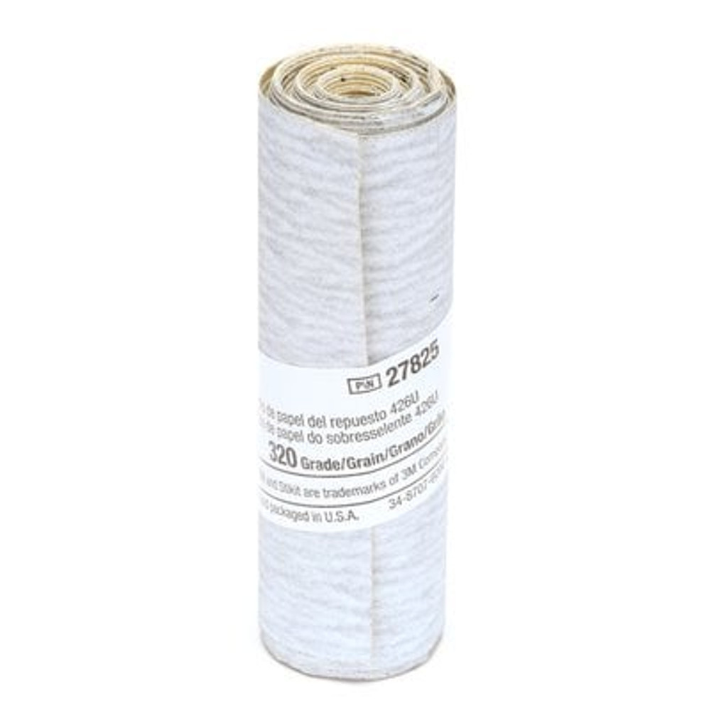 3M Stikit Paper Refill Roll 426U, 3-1/4 in x 100 in 320 A-wt