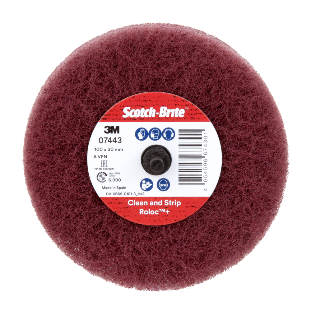 Scotch-Brite Roloc+ Scuffing Wheel 67430 | Tubing & Molded Parts