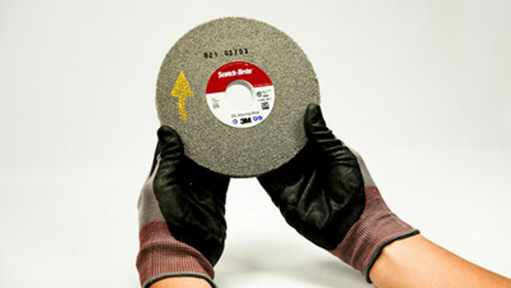 Scotch-Brite EXL Deburring Convolute Wheel, XL-WL, 9S Fine, 6 in x 1/2
in x 1 in, 4 ea/Case