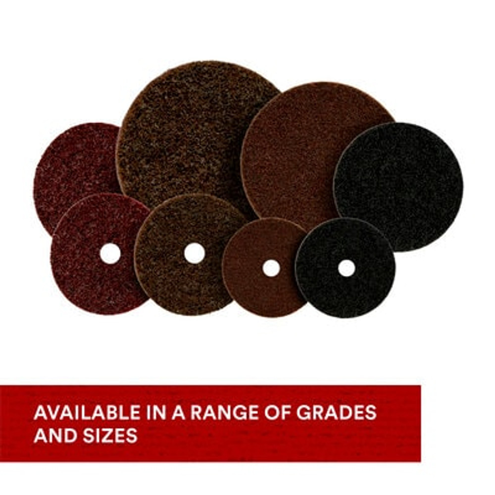 Scotch-Brite SL Surface Conditioning Disc, SL-DH, Super Duty A Coarse,7 in x 7/8 in, 25 each/case 60224 Industrial 3M Products & Supplies | Black