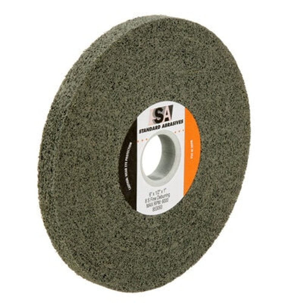 Standard Abrasives Deburring Wheel 853093, 6 in x 1/2 in x 1 in 8S FIN,
4 ea/Case