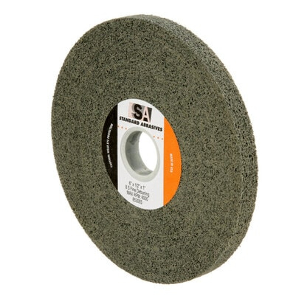 Standard Abrasives Deburring Wheel 853093, 6 in x 1/2 in x 1 in 8S FIN,
4 ea/Case