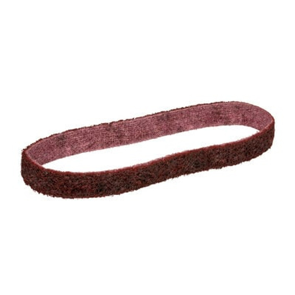 Scotch-Brite Surface Conditioning LS Belt, 3 in, Maroon