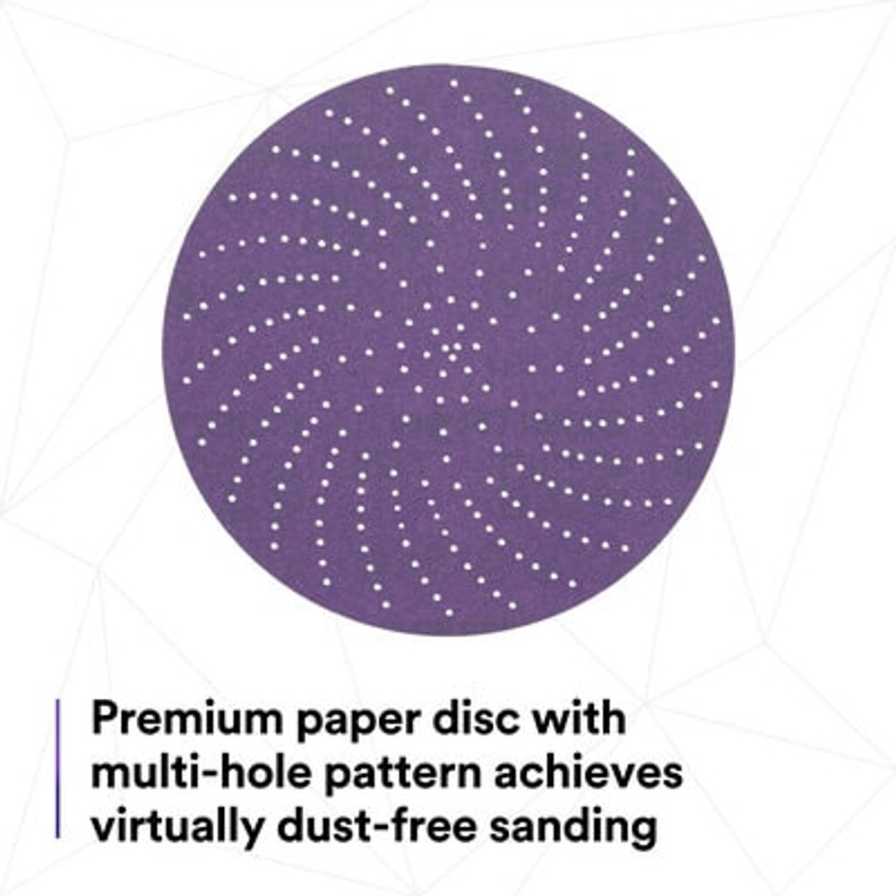 3M Xtract Cubitron II Paper Disc 732U, 220+ C-weight, 6 in, Die 600LG,
50/Carton, 250 ea/Case