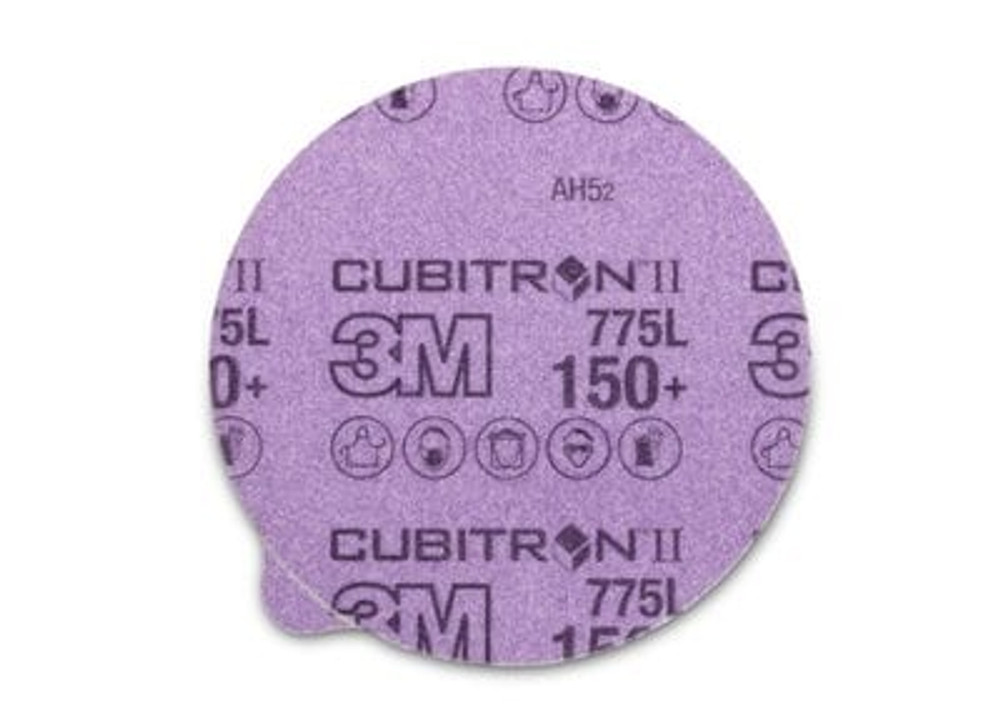 3M Cubitron II Stikit Film Disc 775L, 150+, w/Tab