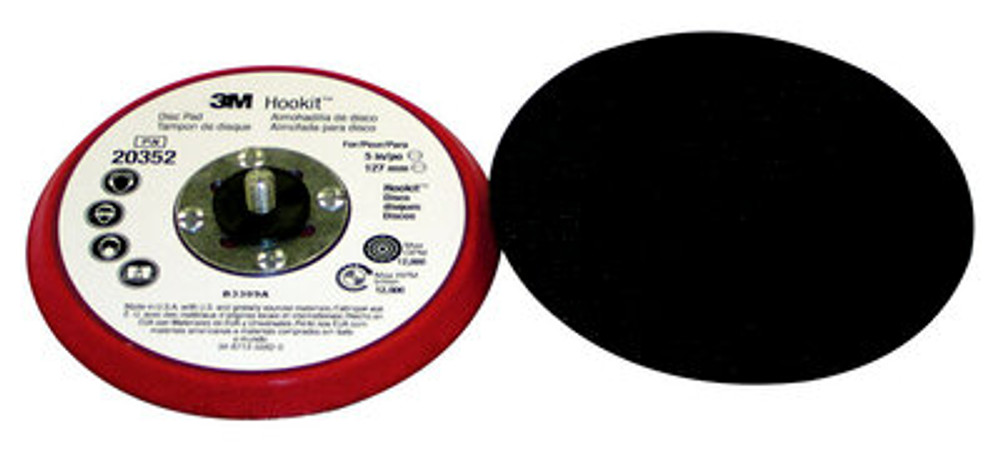 3M Hookit LP Disc Pad 20352, 5"x3/8"x5/16-24 Ext