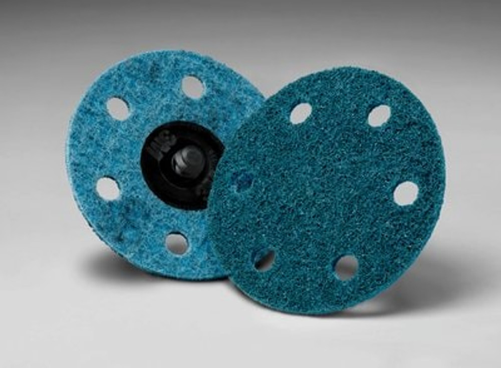 Scotch-Brite Roloc SC D/F Discs,TR, AVFN,Blue,3",6-Holes,AO