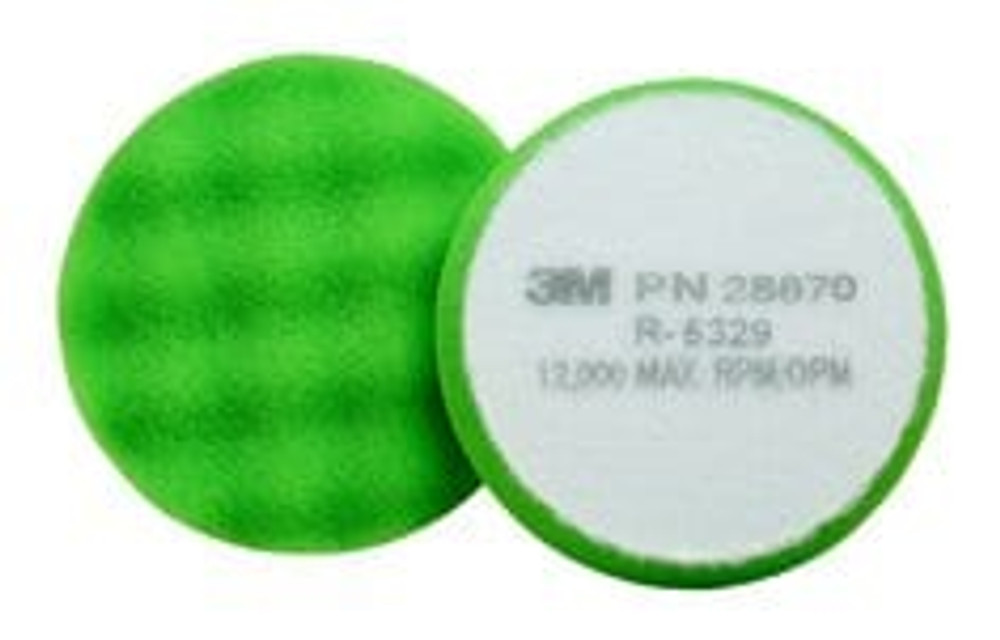 3M Finesse-it Buffing Pad 28870, 3-3/4 in, 10/inner,50/case 28870 Industrial 3M Products & Supplies | Green Foam