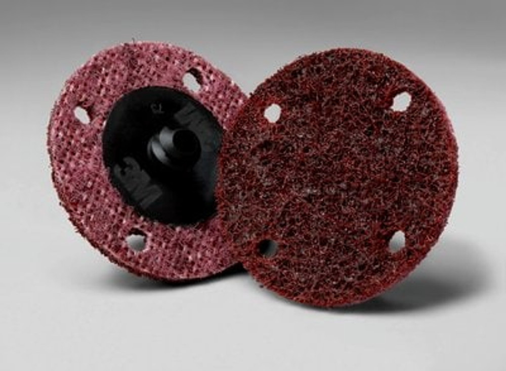 3M Roloc SC Discs, TR, A-MED, Maroon, 2", 4-Holes, AO