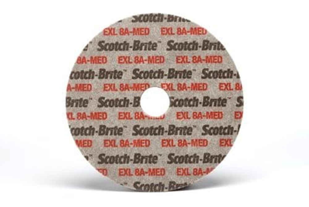 Scotch-Brite EXL Unitized Wheel 8A-MED, 6"x1/2"x1"