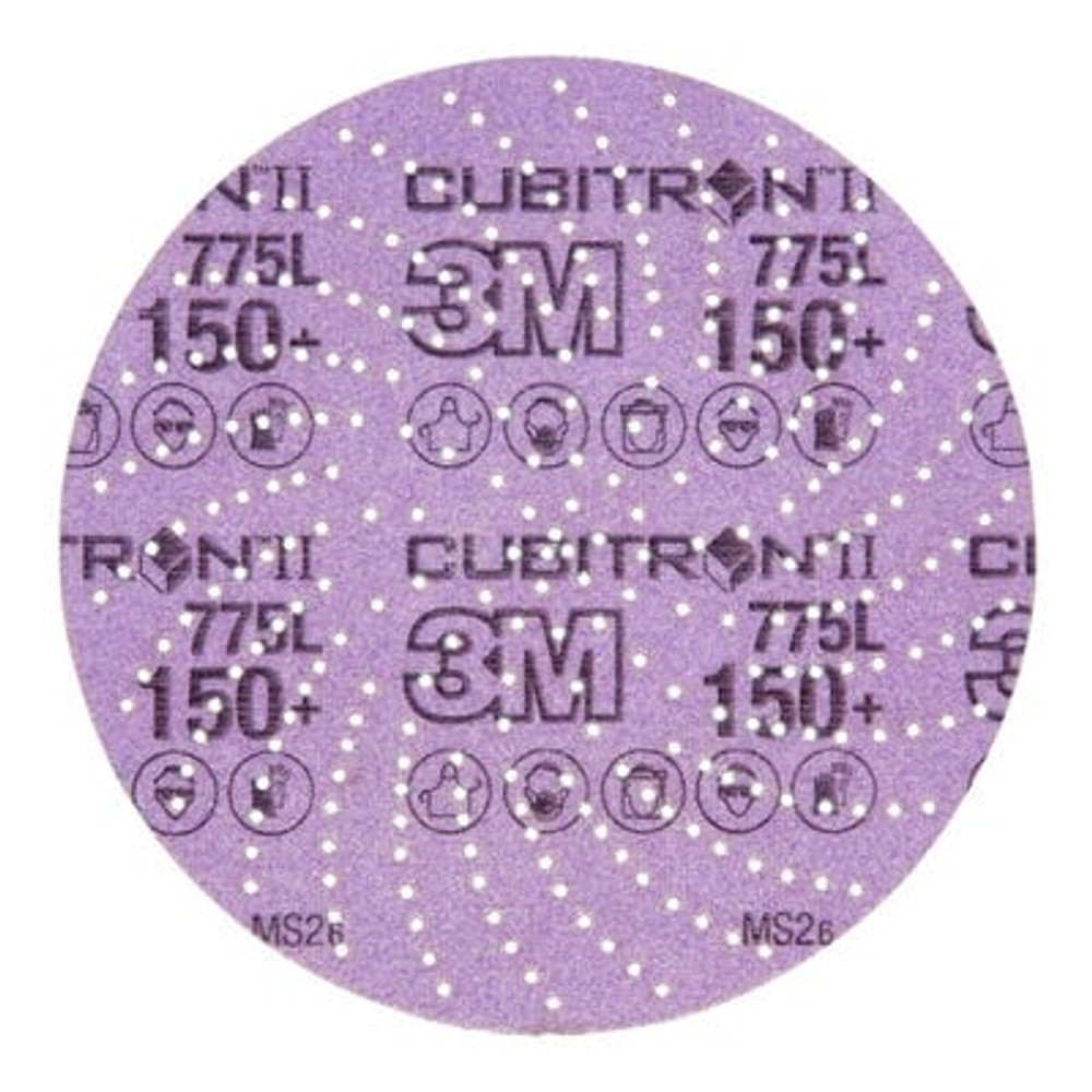 3M Xtract Cubitron II Film Disc 775L, 150+, 6 in, Die 600LG