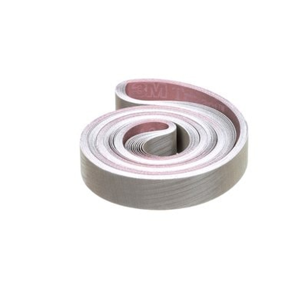3M Trizact Cloth Belt 307EA, A30 JE-weight, 1-1/8 in x 76 in,Film-lok,
Full-flex, 10/Pac, 50 ea/Case
