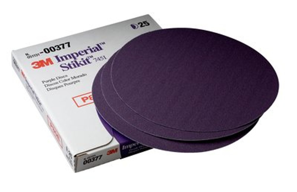3M Imperial Stikit Disc, 00374, 6 in, 36E, 50 discs/carton, 4 cartons/case 374 Industrial 3M Products & Supplies | Purple