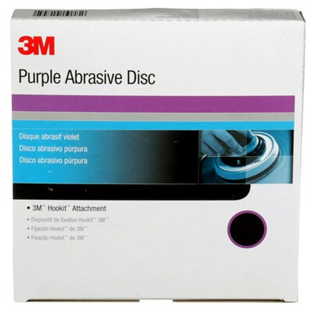 3M Imperial Hookit Disc 740I, 01745, 8 in, 36E, 25 discs/carton,4 cartons/case 1745 Industrial 3M Products & Supplies | Purple