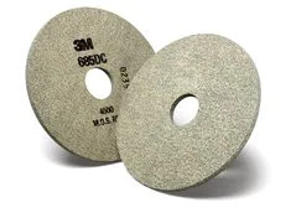 3MTrizact Diamond Polishing Wheel 685DC 1A8, 6 in x 7/16 in x 25/32in, 10 Micron, 1 ea/Case 6336