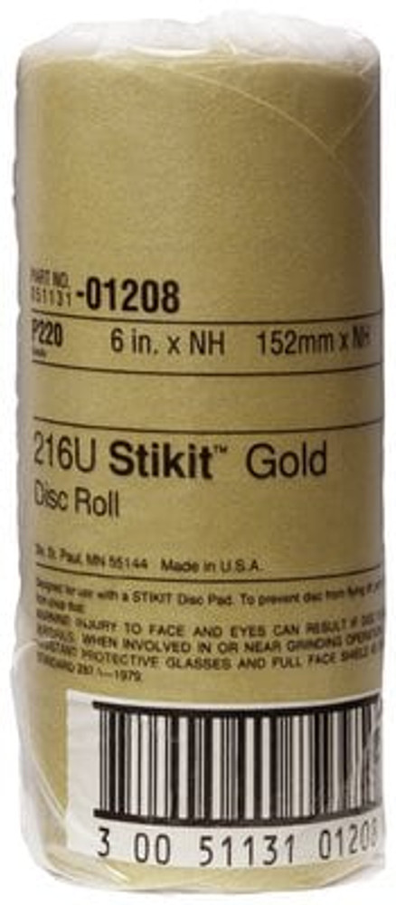 3M Stikit Gold Disc Rolls 01208