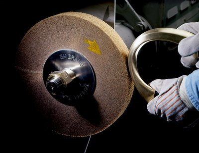 Scotch-Brite Cut and Polish Wheel, CP-WL, 7A Coarse, 8 in x 2 in x 3
in, 2 ea/Case