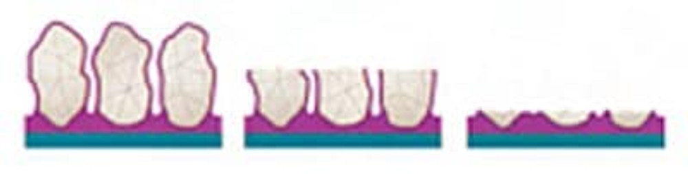 3M Trizact Cloth Belt 237AA, A45 X-weight, 1-1/2 in x 72 in, Film-lok,
Full-flex, Scallop A, 50 ea/Case