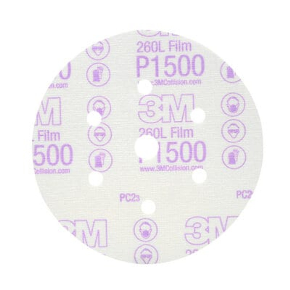3M Hookit Finishing Film Disc D/F, 01050, 6 in, P1500