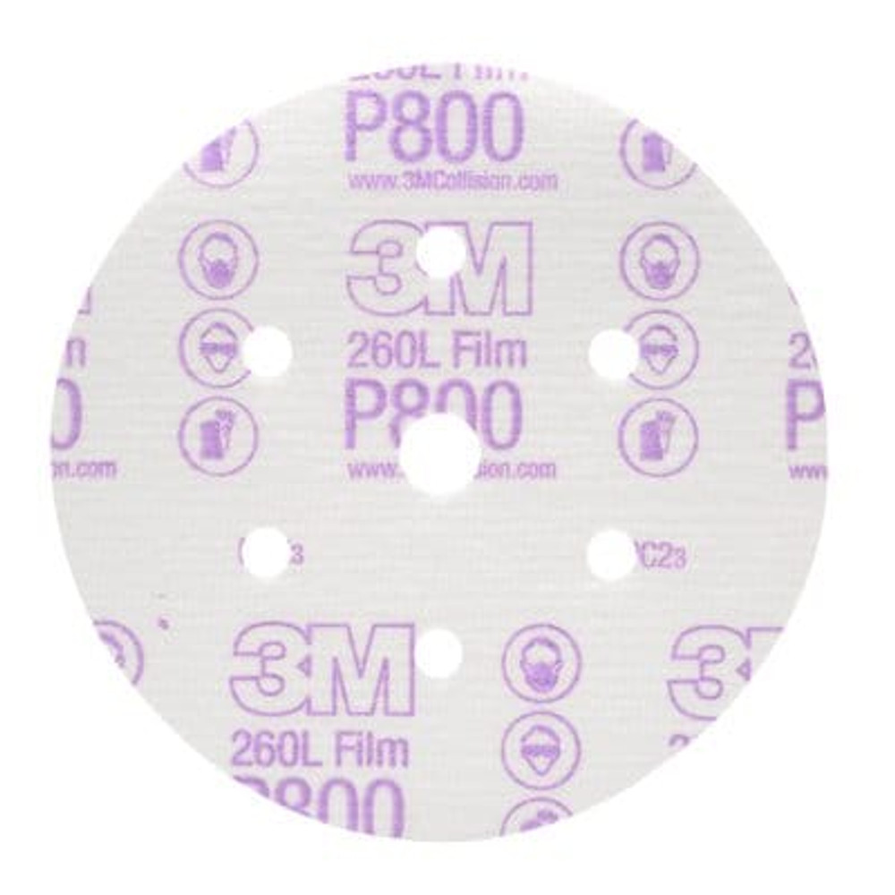 3M Hookit Finishing Film Disc D/F, 01070, 6 in, P800