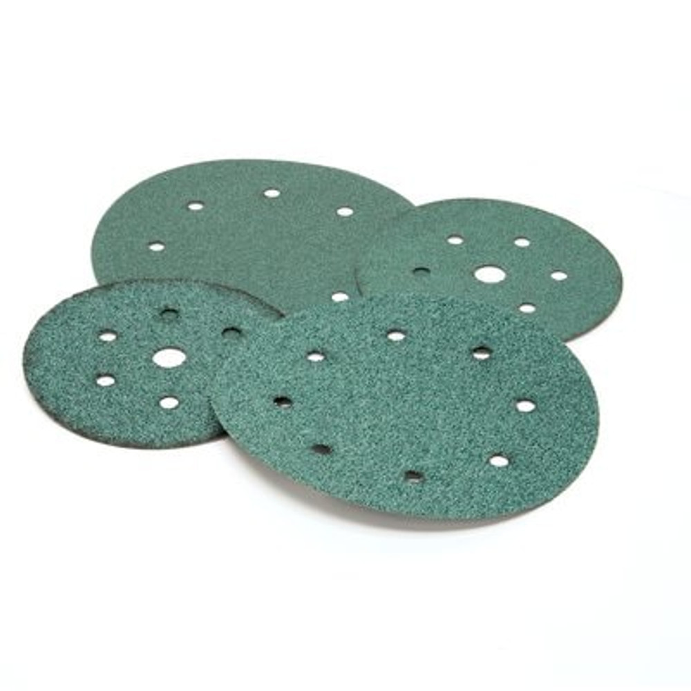 3M Corps Hookit Disc, 00525, 8 in, 36, 25 discs/carton, 5 cartons/case 525 Industrial 3M Products & Supplies | Green