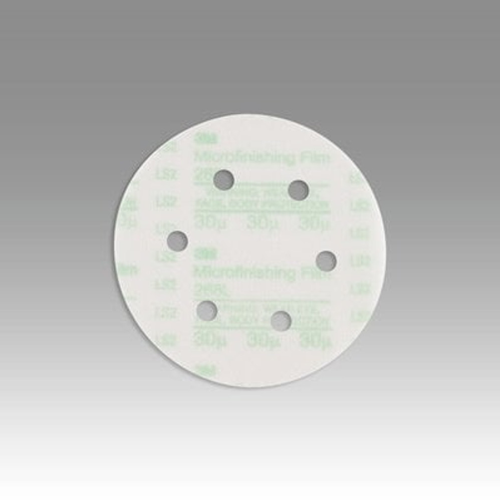 3M Hookit MFF T-D D/F Disc 268L, 6xNH 6 Holes 30 Mic