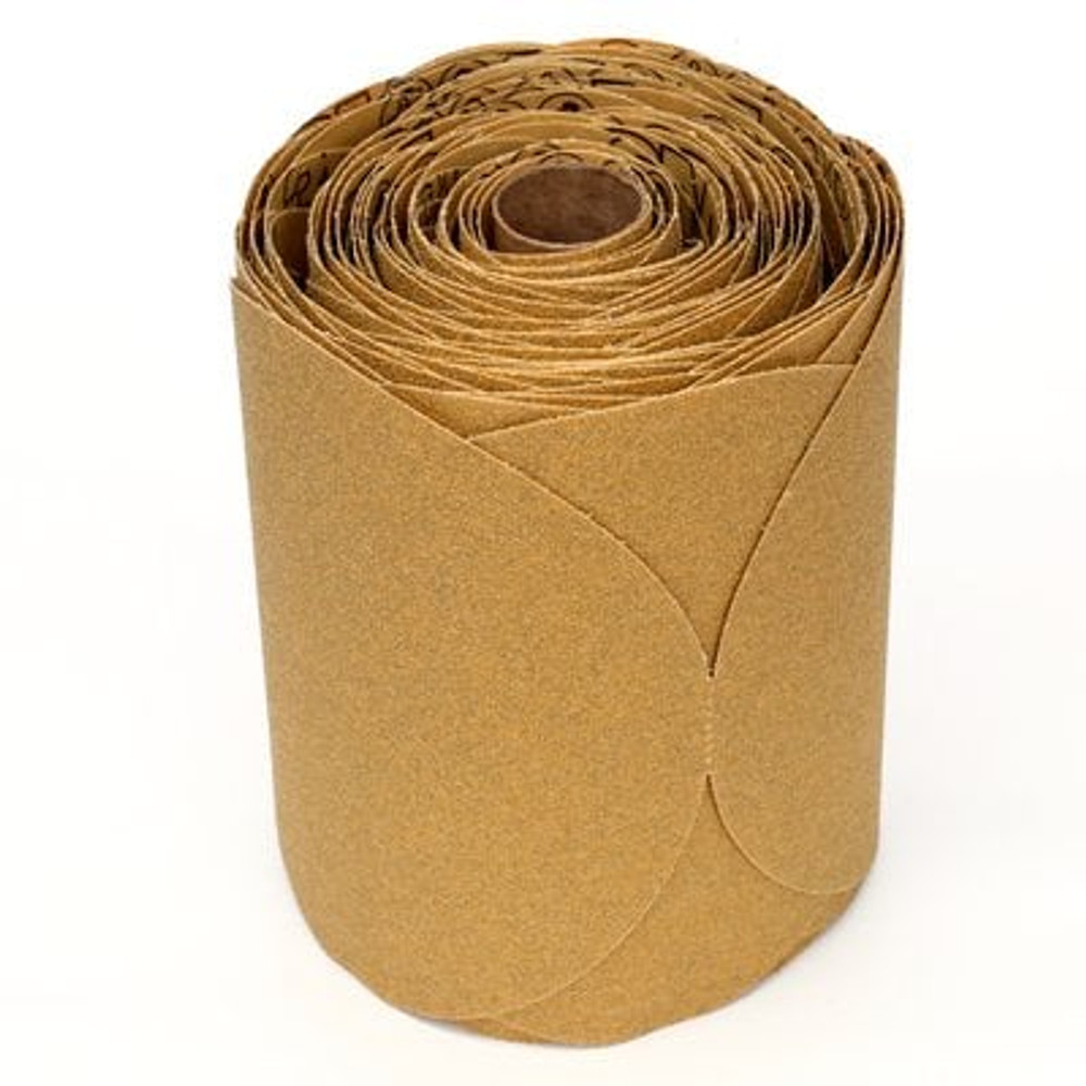 3M Stikit Gold Disc Roll, 01443, 6 in, P80A, 125 discs per roll, 10
rolls per case