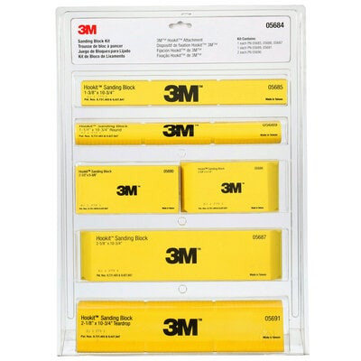 3M Hookit Sanding Block Kit, 05684, 6 per case