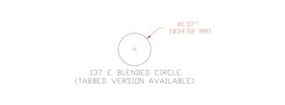 3M Finesse-it PSA Film Disc Roll 466LA, A7 3MIL, 1-3/8 in x NH, Die
137E, 500 discs per roll