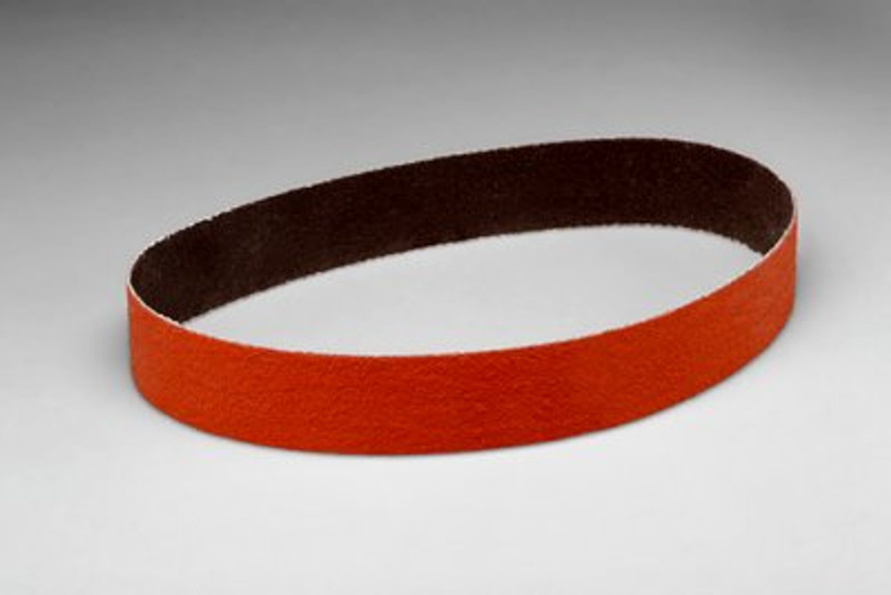 3M Cubitron II Cloth Belt 967F, 2 in x 132 in, 36+ YF-weight, 50 each/case 19657 Industrial 3M Products & Supplies | Maroon