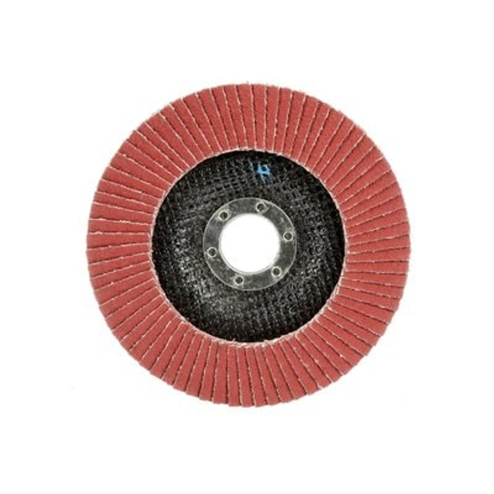 3M Cubitron II Flap Disc 969F, 80+, T27, 5 in x 7/8 in, 10 each/case 89848 Industrial 3M Products & Supplies | Maroon