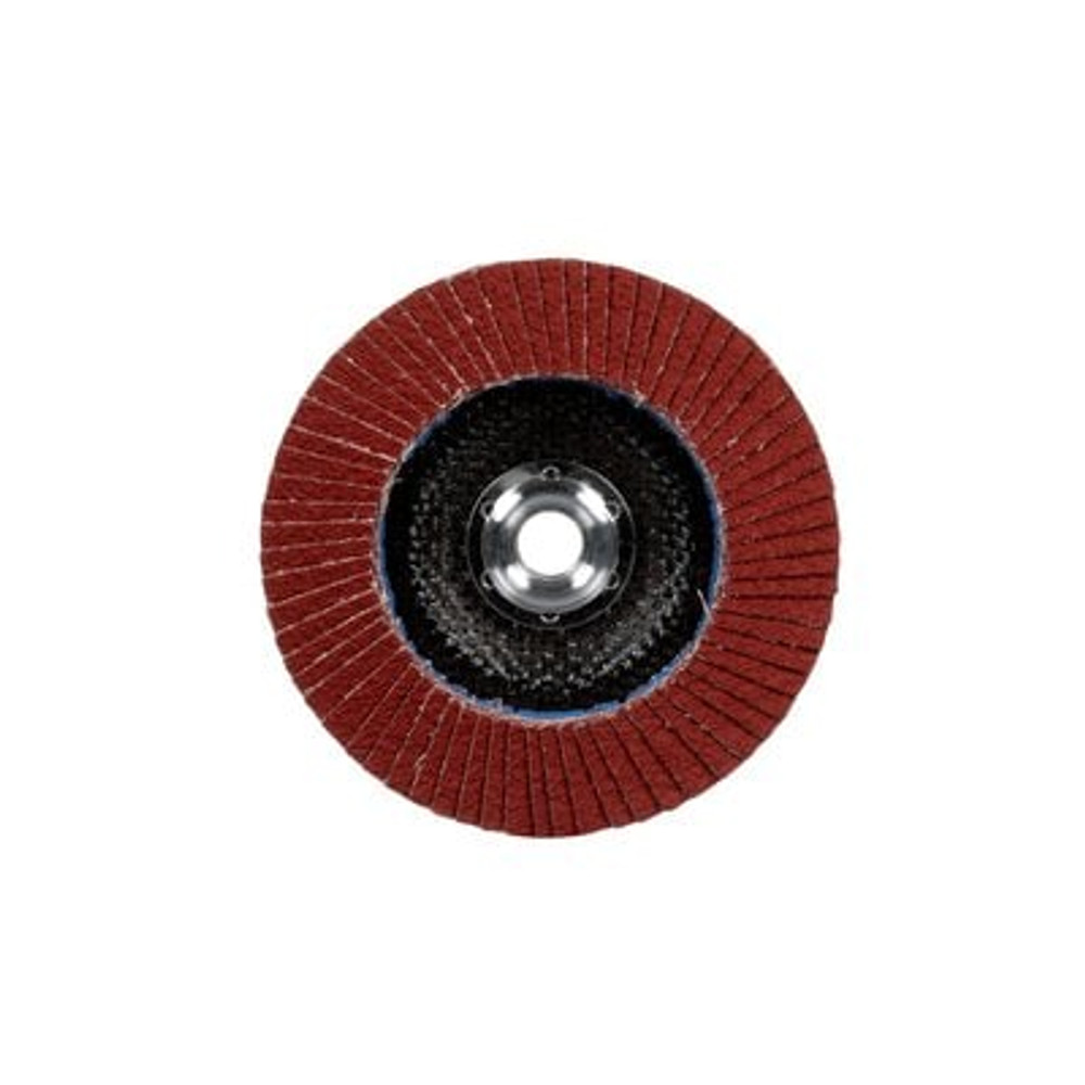 3M Cubitron II Flap Disc 967A, 40+, T29 Quick Change, 5 in x 5/8"-11.10 each/case 54180 Industrial 3M Products & Supplies | Maroon