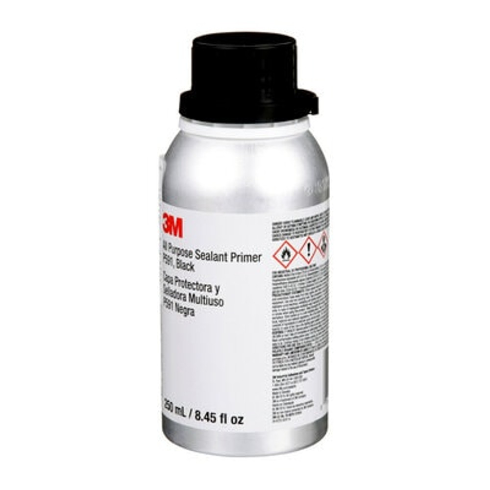 3M All Purpose Sealant Primer P591, 250 m L Bottle, 12/case 14284 Industrial 3M Products & Supplies | Black