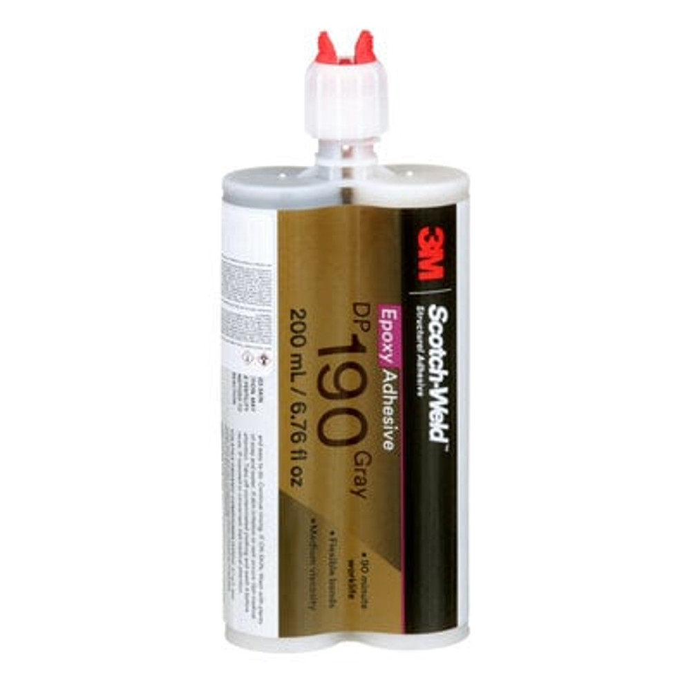 3M Scotch-Weld Epoxy Adhesive, DP190,  grey, 6.76 fl. oz. (200 ml)