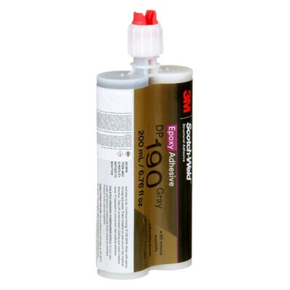 3M Scotch-Weld Epoxy Adhesive DP190, 200 m L Duo-Pak, 12/case 87840 Industrial 3M Products & Supplies | Gray