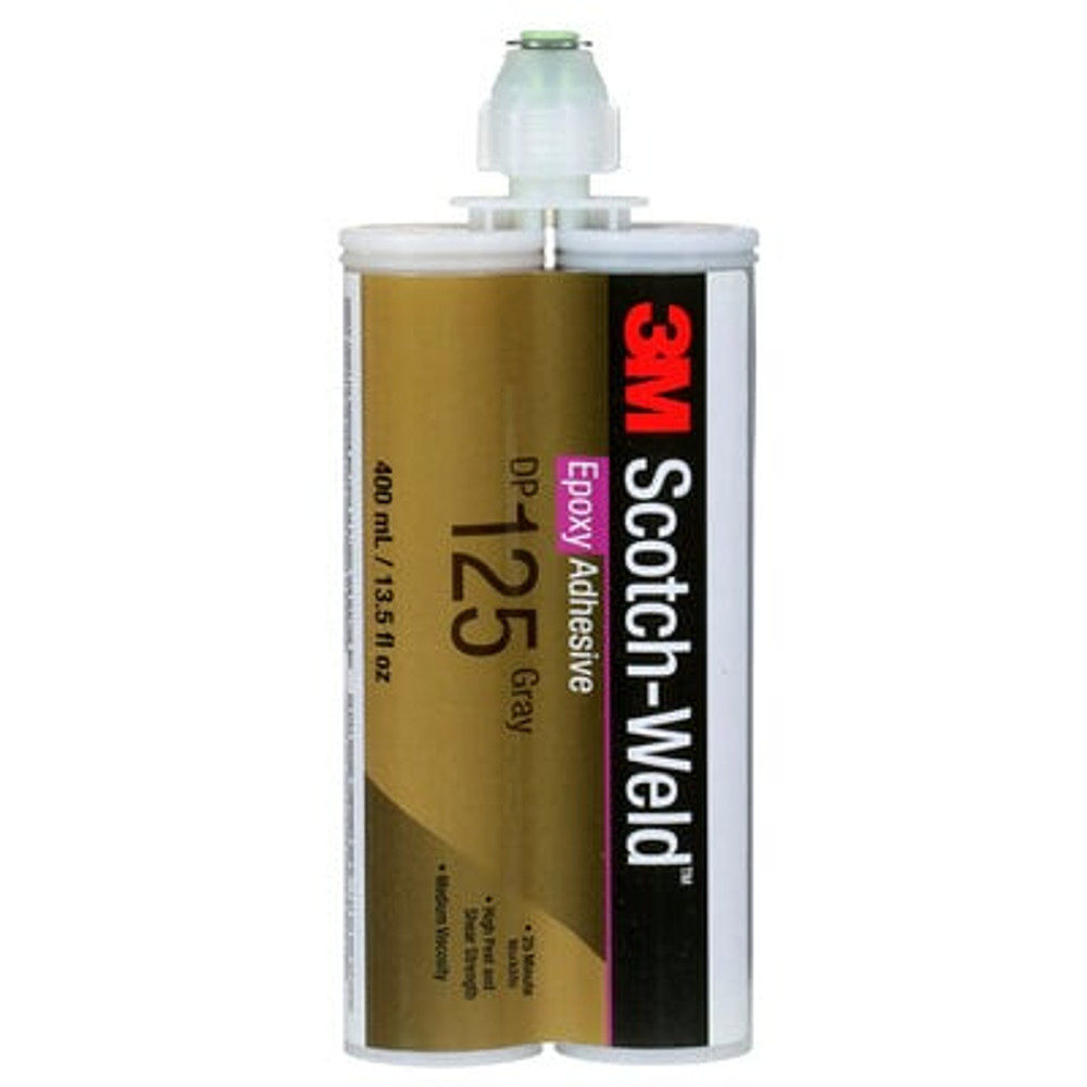 3M Scotch-Weld Epoxy Adhesive DP125, Gray, 400 mL Duo-Pak