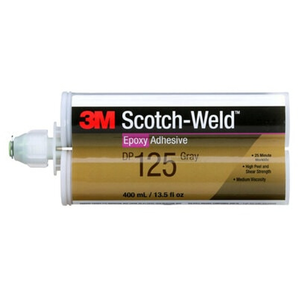 3M Scotch-Weld Epoxy Adhesive DP125, 400 m L Duo-Pak, 6/case 87845 Industrial 3M Products & Supplies | Gray