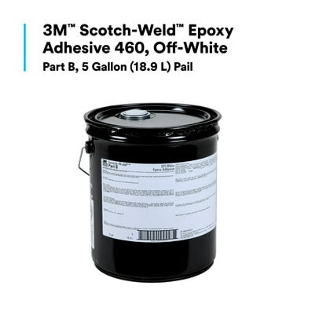 3M Scotch-Weld Epoxy Adhesive 460, Off-White, Part B, 5 Gallon Drum 7000000875 Industrial 3M Products & Supplies