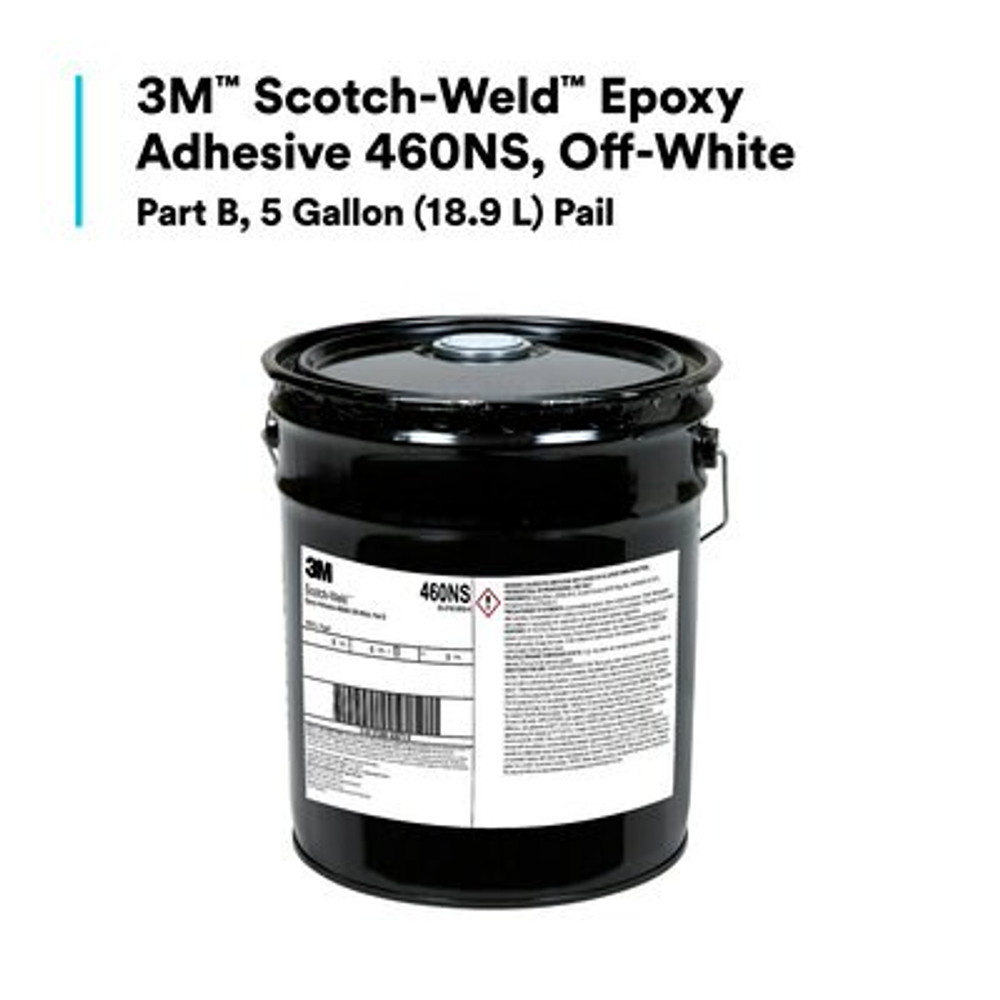 3M Scotch-Weld Epoxy Adhesive 460NS, Off-White, Part B, 5 Gallon Drum(Pail) 43673 Industrial 3M Products & Supplies