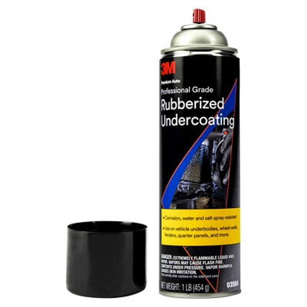 3M Professional Grade Rubberized Undercoating, 03584, 16 oz, 6 per case