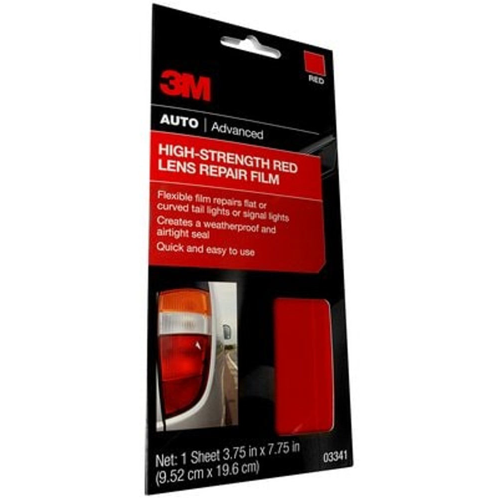 3M High Strength Lens Repair Film, 03341, 3.75 in x 7.75 in, 24/case 3341 Industrial 3M Products & Supplies | Red