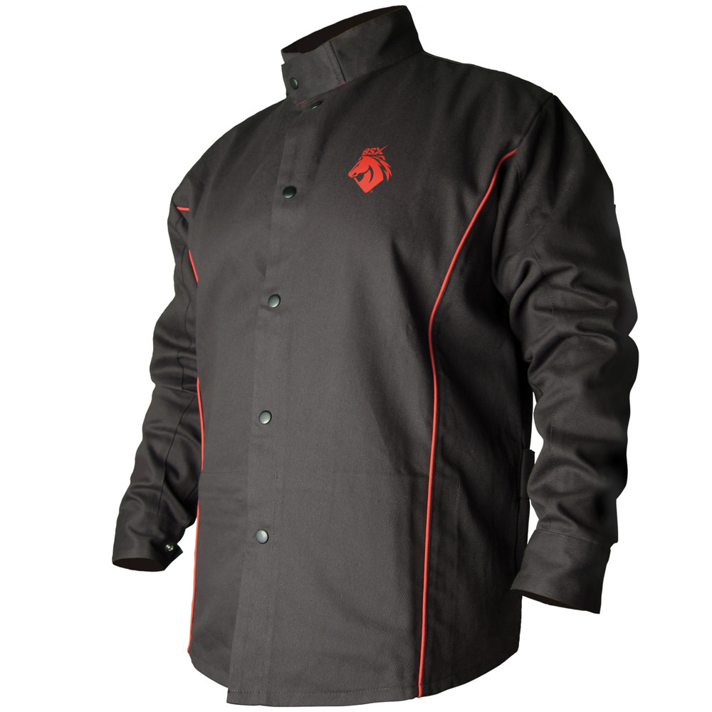 Black Stallion BSX Black Flame Resistant WELDING Jacket 5XL